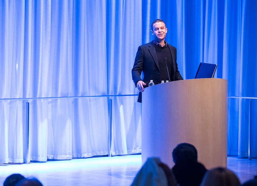  9/11 Memorial President Joe Daniels speaks during a public program in the Museum’s Auditorium.