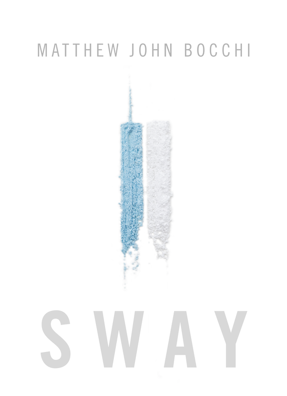 Book cover shows the Twin Towers rendered as columns of blue (left) and white powder 