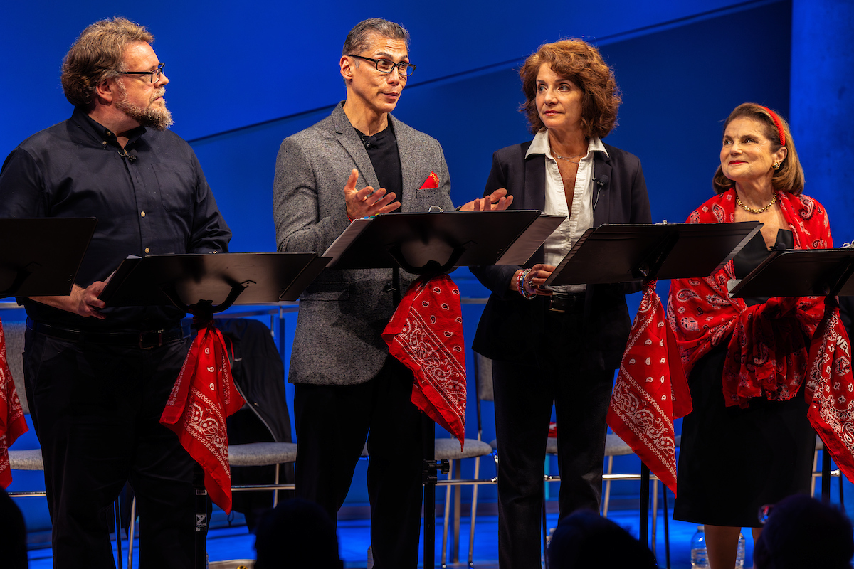 four cast members act together