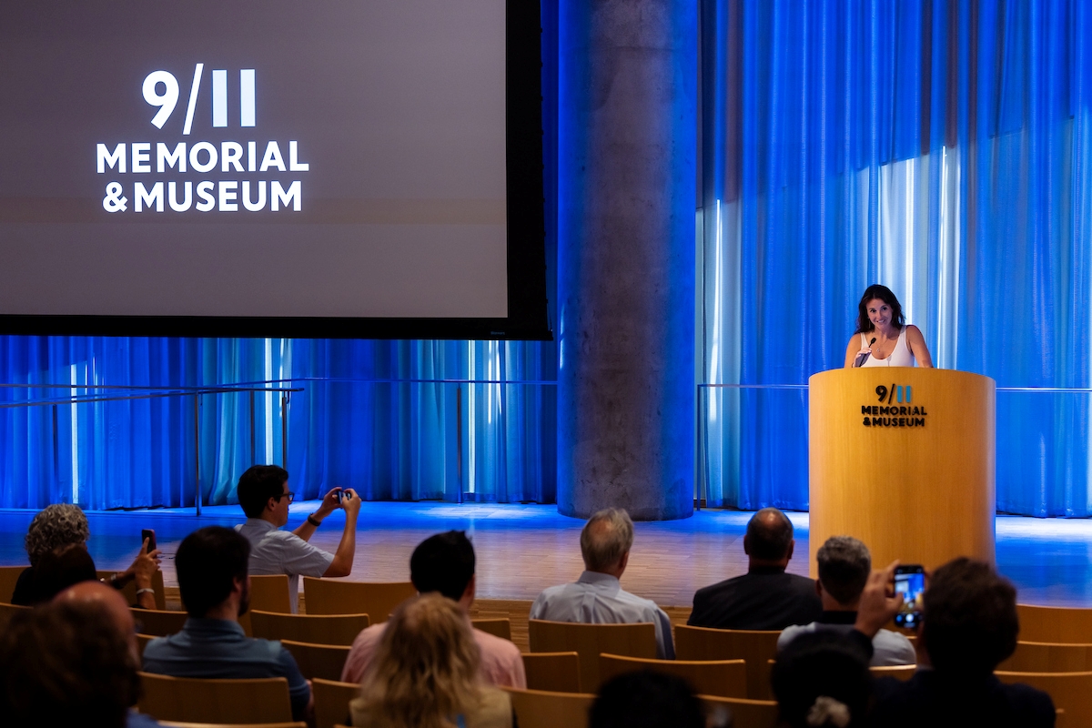 Visionary and filmmaker Bridget Gormley at the screening of her documentary film 
