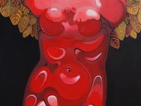 red angel painting