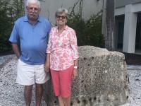 David and Janice Taub in Fort Myers, FL by This memorial sculpture is dedicated to Janices' Brother who died in the South Tower on 9/11.  