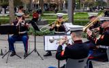 The Quantico Marine Band performs on the Memorial. 