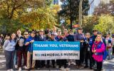 On Veterans Day, Memorial staff and volunteers lead the NYC Veterans Day Parade. 