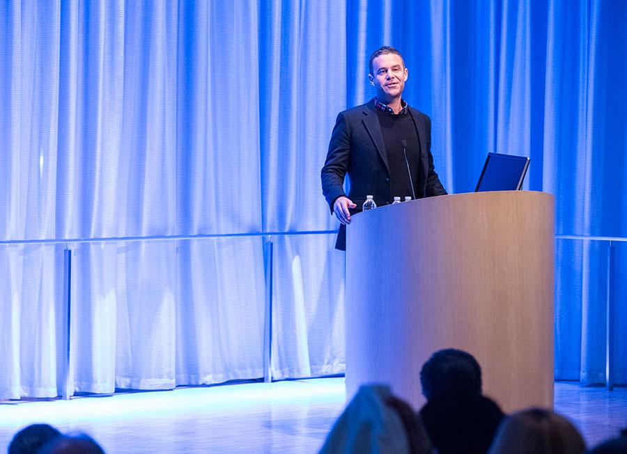 9/11 Memorial President Joe Daniels speaks during a public program in the Museum’s Auditorium.