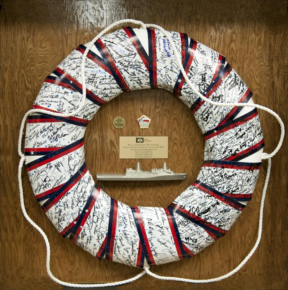 (2012 gift of Ingalls Shipbuilding/9/11 Memorial Museum photo) IngallsShipbuilding.jpg